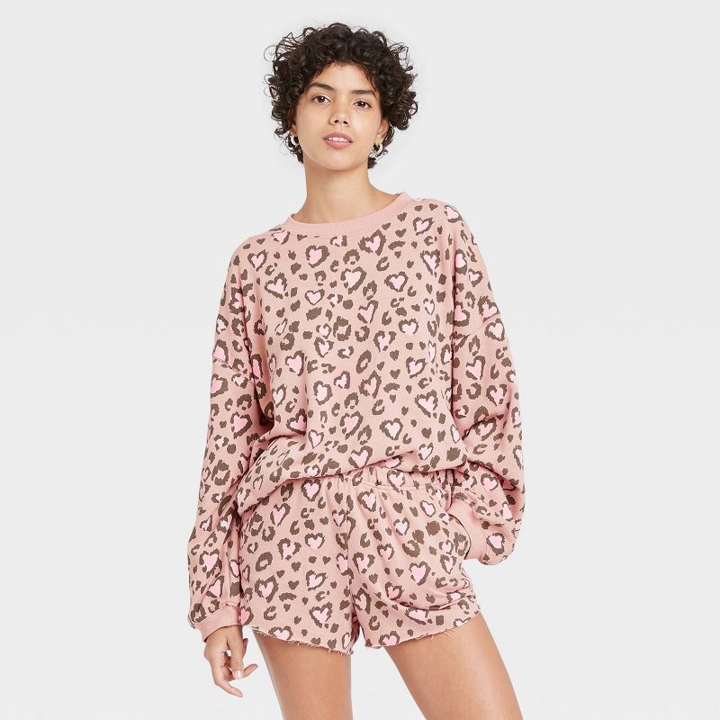 Women's Satin Cami and Shorts Pajama Set - Colsie™ Pink M