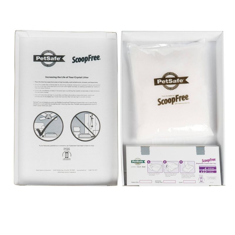 PetSafe ScoopFree Replacement Sensitive Non-Scented Crystal Disposable Cat Litter Trays - 3pk