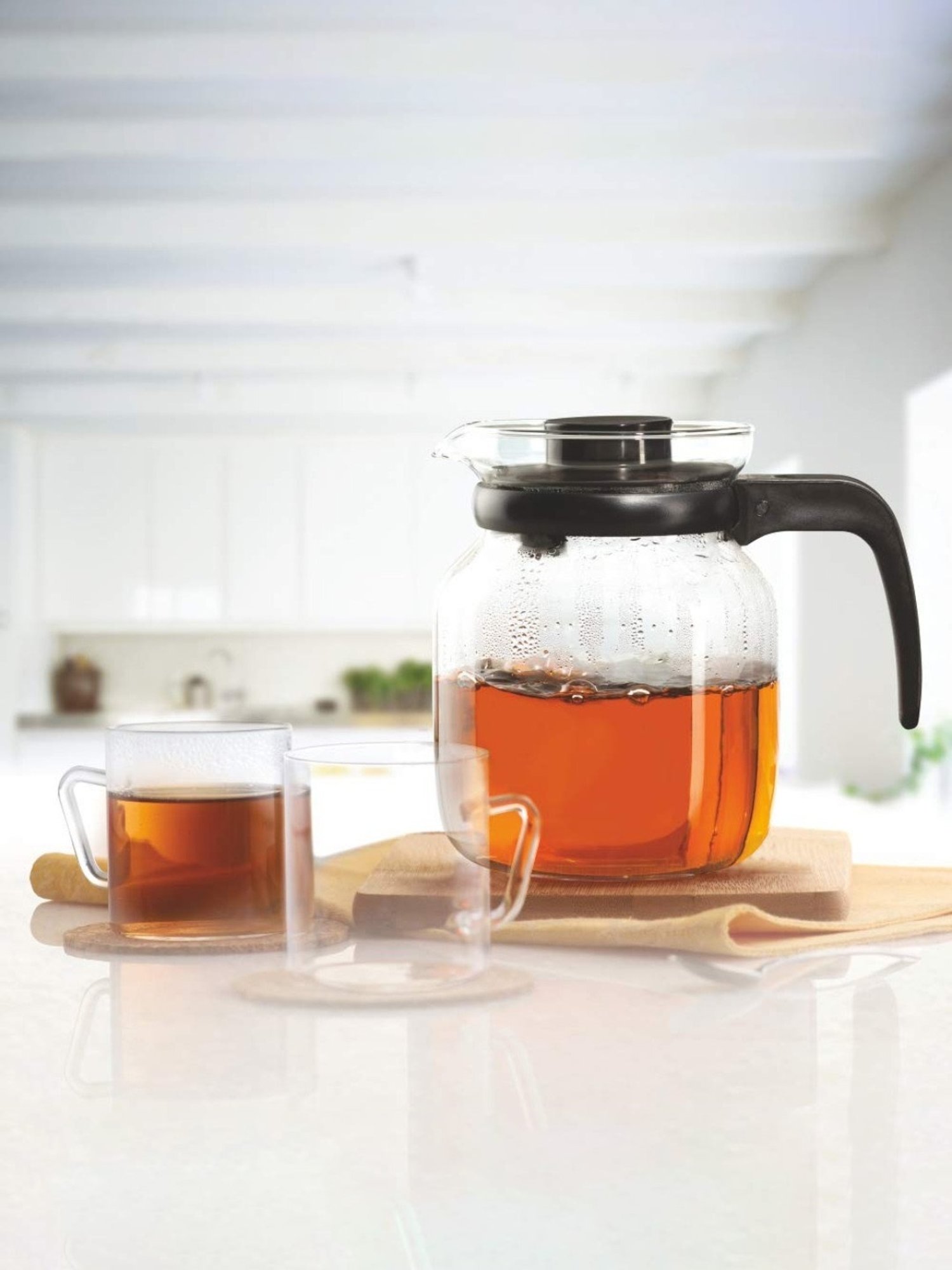 Borosil Transparent Glass Tea Set of 3 (140ml)