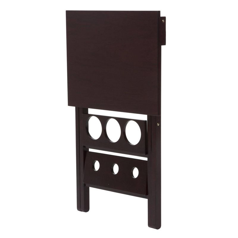 Wood Folding Wine Rack with Removable Tray Espresso - Room and Joy