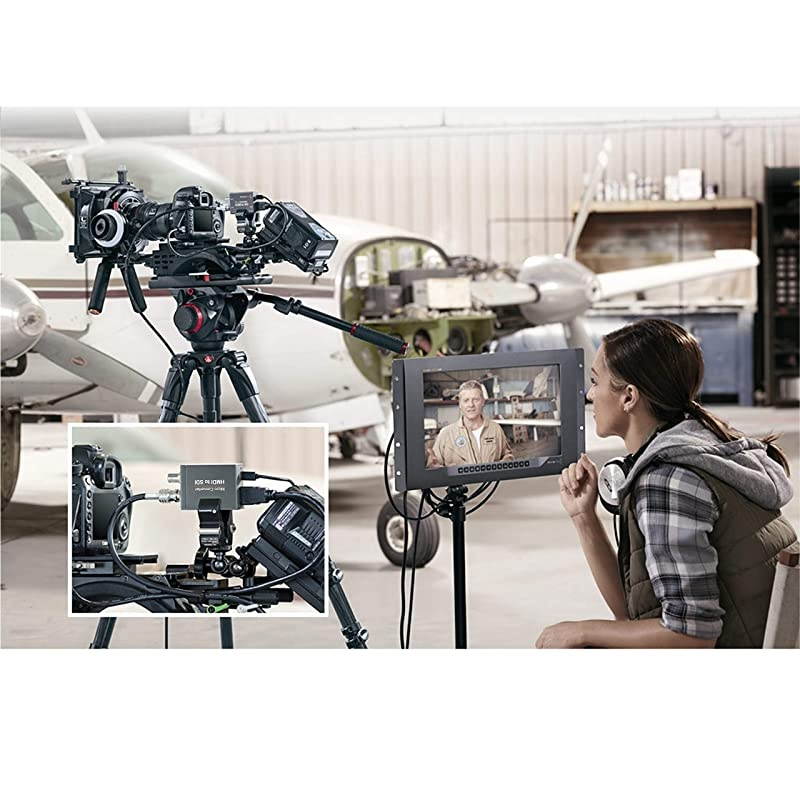 Micro Converter HDMI to SDI with PowerHDMI in to Two SDI Output Mini 3G HD SDSDI Video Converter Adapter with Audio EmbedderSupport 1080P 60HzAuto Format Detection for CameraHDMI to SDI