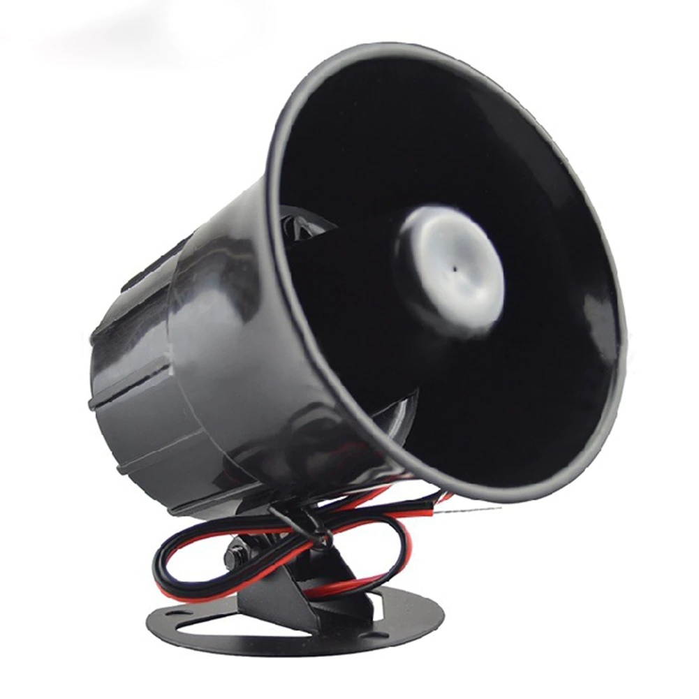 Outdoor DC 12V Wired Loud Alarm Siren Horn With Bracket For Home Security Protection System Speaker Loudspeaker Bracket