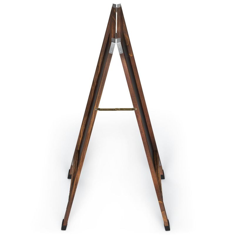 22" x 32" Cates Barn Door Wood Framed Chalkboard Rustic Brown - Kate and Laurel