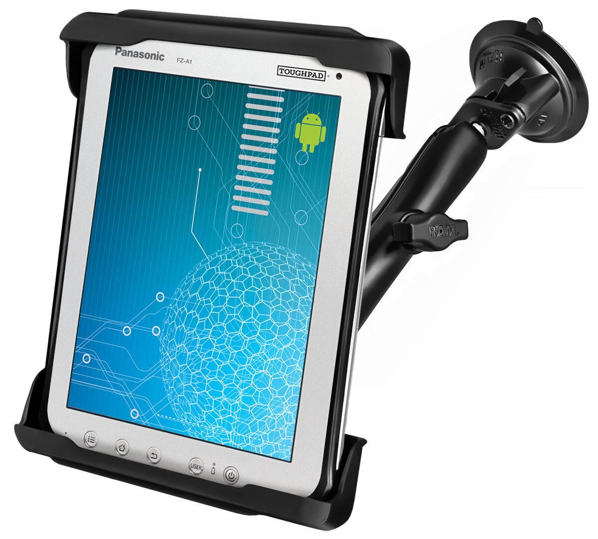 RAM  Suction Cup Mount for Toughpad FZ-A1, Dell Latitude 5285, Surface Pro, HP