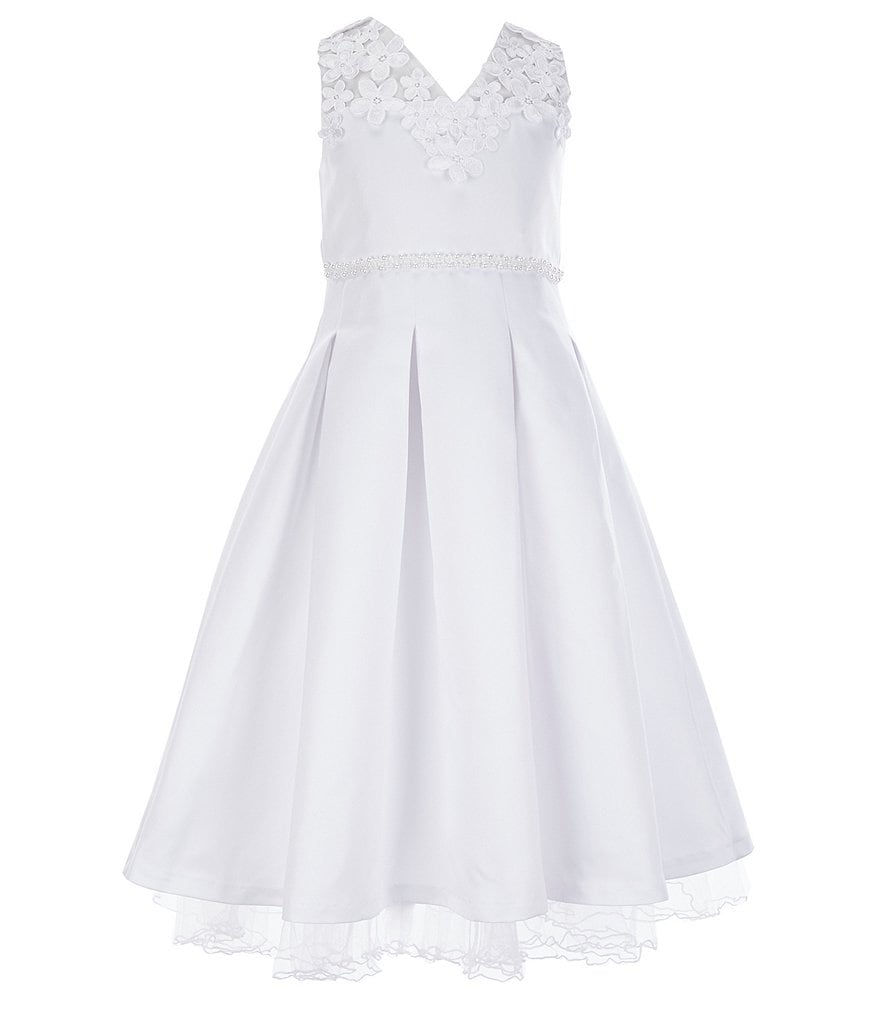 Bonnie Jean Big Girls 7-16 Sleeveless Fit-And-Flare Communion Dress