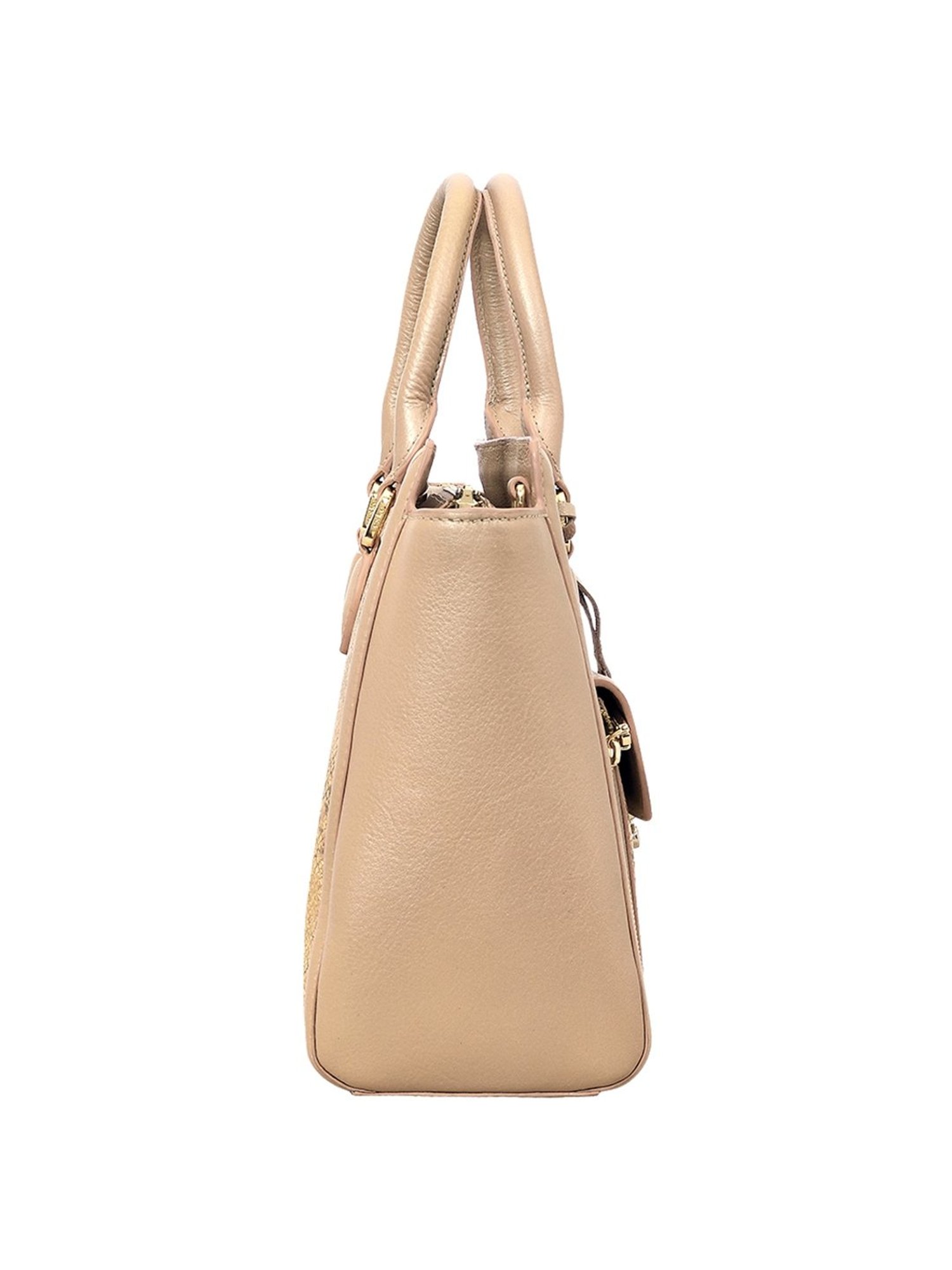 Eske Lucie Beige Animal Effect Medium Handbag