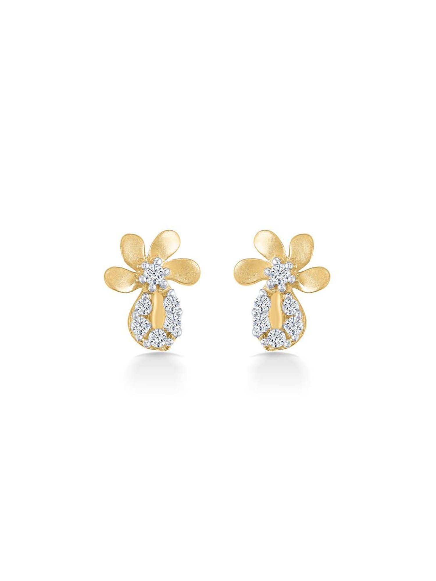 P.N.Gadgil Jewellers 22 Karat (916) BSI Hallmarked Yellow Gold Forest Friends Kids Earring For Kid