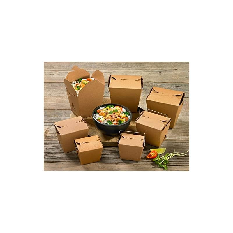 Earth 64MWEARTHM Paper Microwaveable Food Pail, 4-1/2" Length x 3-1/2" Width x 5" Height, 64-Fluid Ounce Capacity (Case of 150)