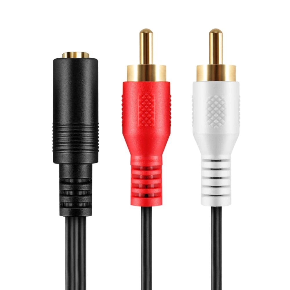 Comprehensive Cable MPS-2PP-10ST 10' Standard Series 3.5mm Stereo Mini Plug to 2 RCA Plugs Audio Cable