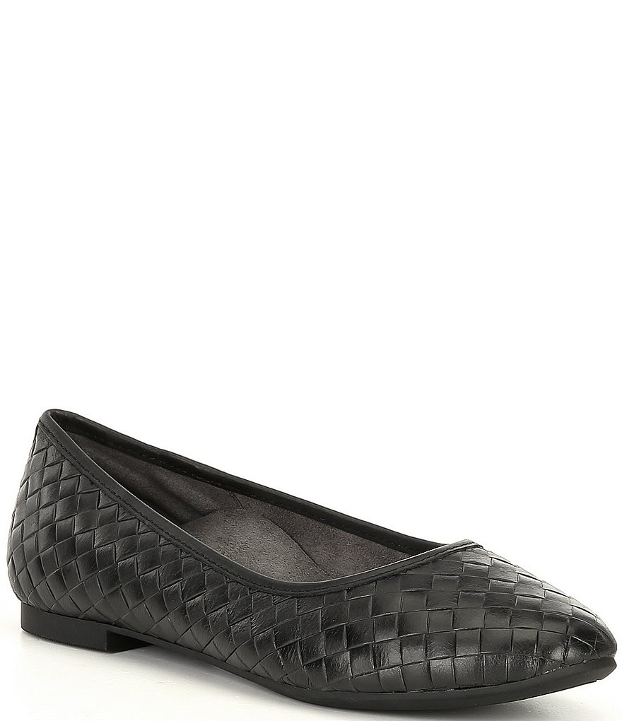 Jack Rogers Blair Pointed Toe Bow Leather Flats