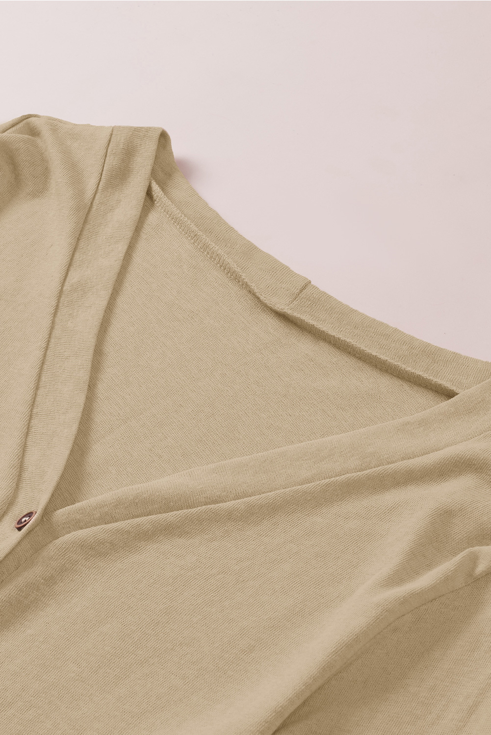 Karen Kane Long Sleeve Asymmetrical Hem Round Neck Sweater