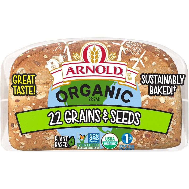 Arnold Organic 22 Grains & Seeds Bread - 27oz