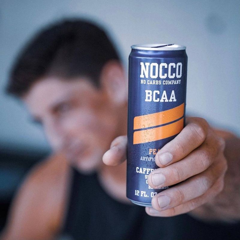 NOCCO BCAA Peach Carbonated Beverage - 12 fl oz Can