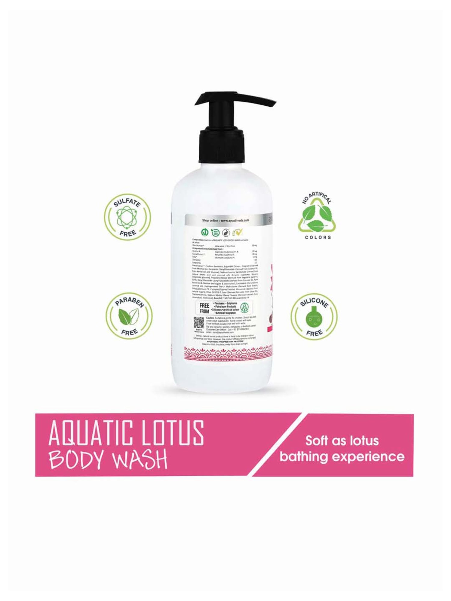 AyouthVeda Aquatic Body Wash - 300 ml