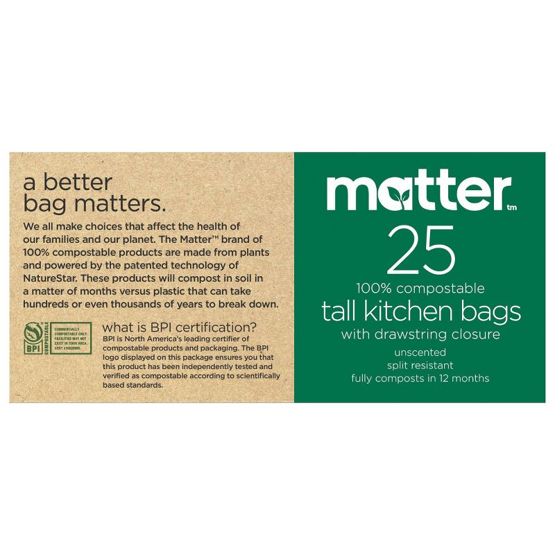 GreenPolly Drawstring Recycling Trash Bags - 13 Gallon - 20ct