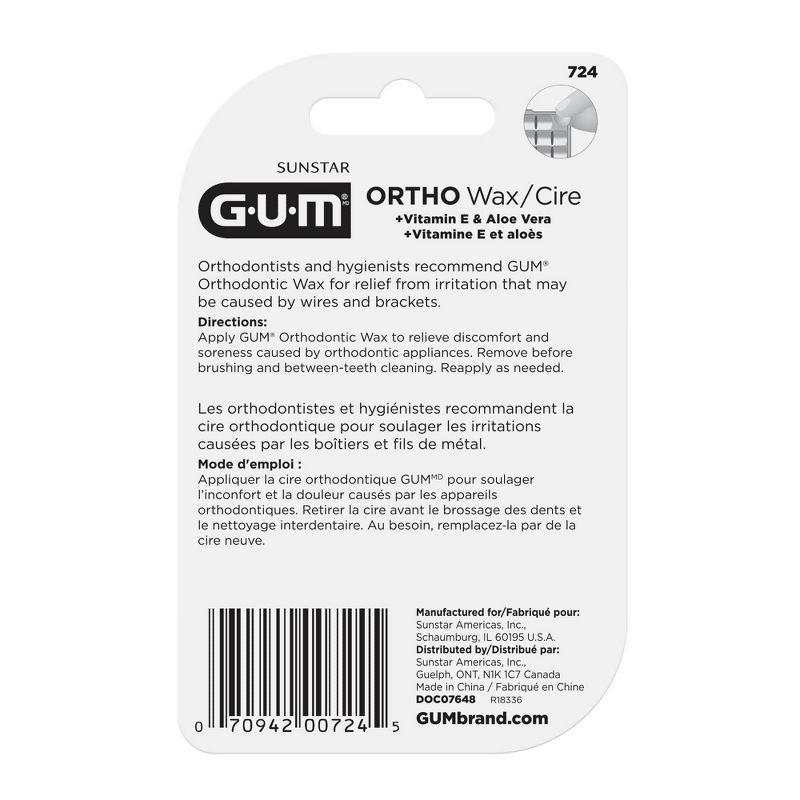 GUM Orthodontic Wax Mint - 35ct