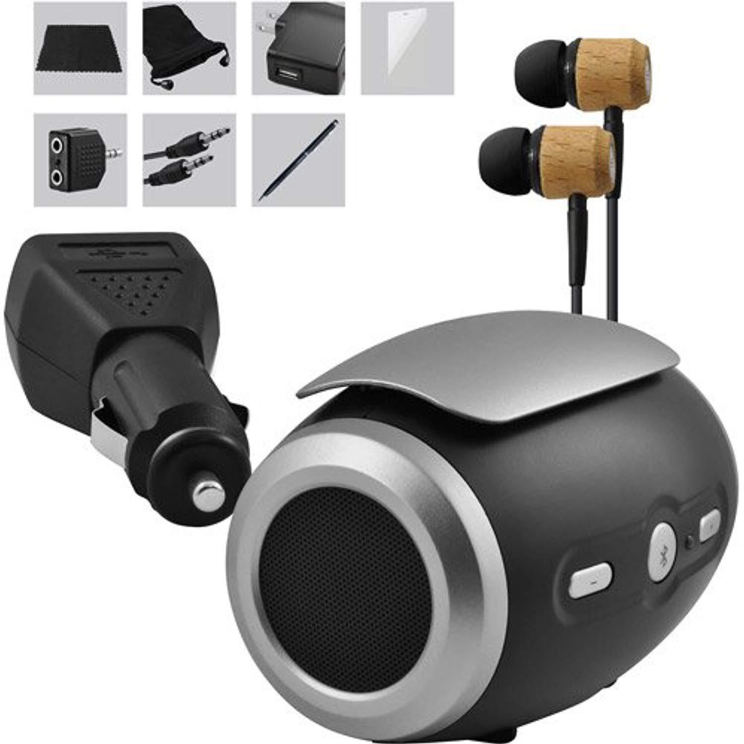 Ematic 10 Accessory kit with Bluetooth Potable Speaker for all Generations Apple iPad