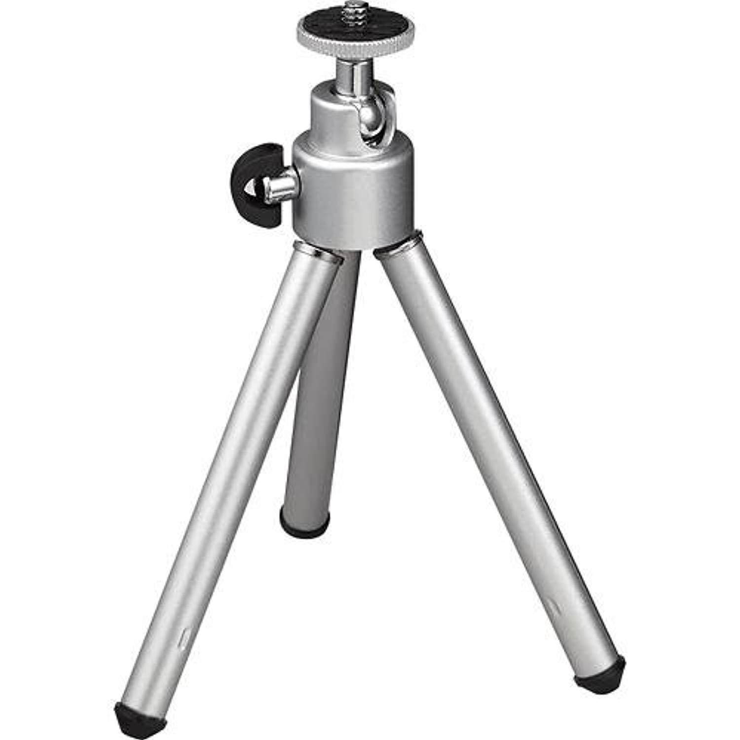 insignia 5.5" mini cameras camcorder tripod aluminum silver shine