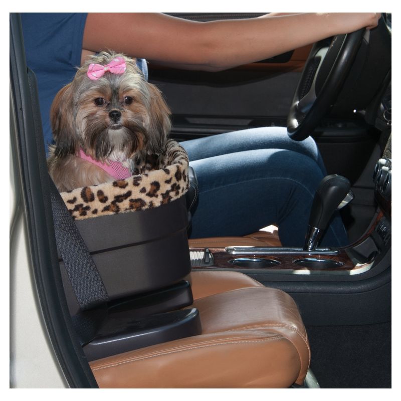 Dogs Gear 17" Bucket Seat Booster with Leopard Spot Insert