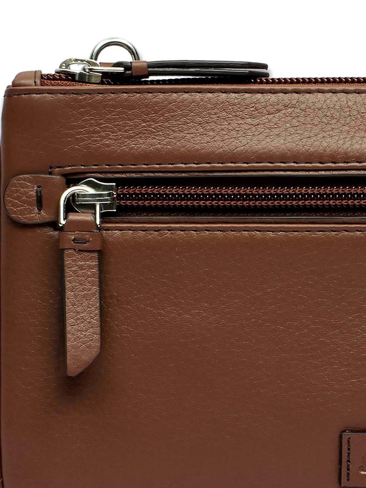 Mai Soli Virginia Large Slim Wristlet Pouch - Brown