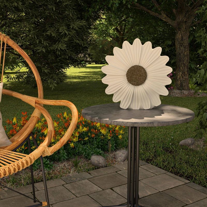 Cosco 12" Resin Outdoor Chrysanthemum Light Sculpture