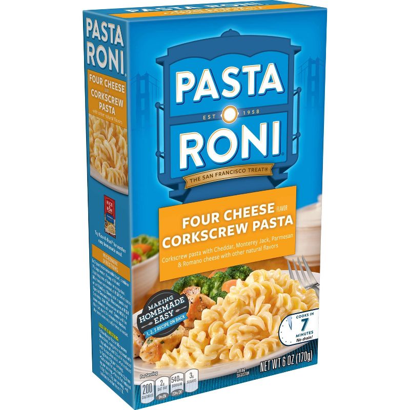 Pasta Roni Four Cheese Corkscrew Pasta - 6oz