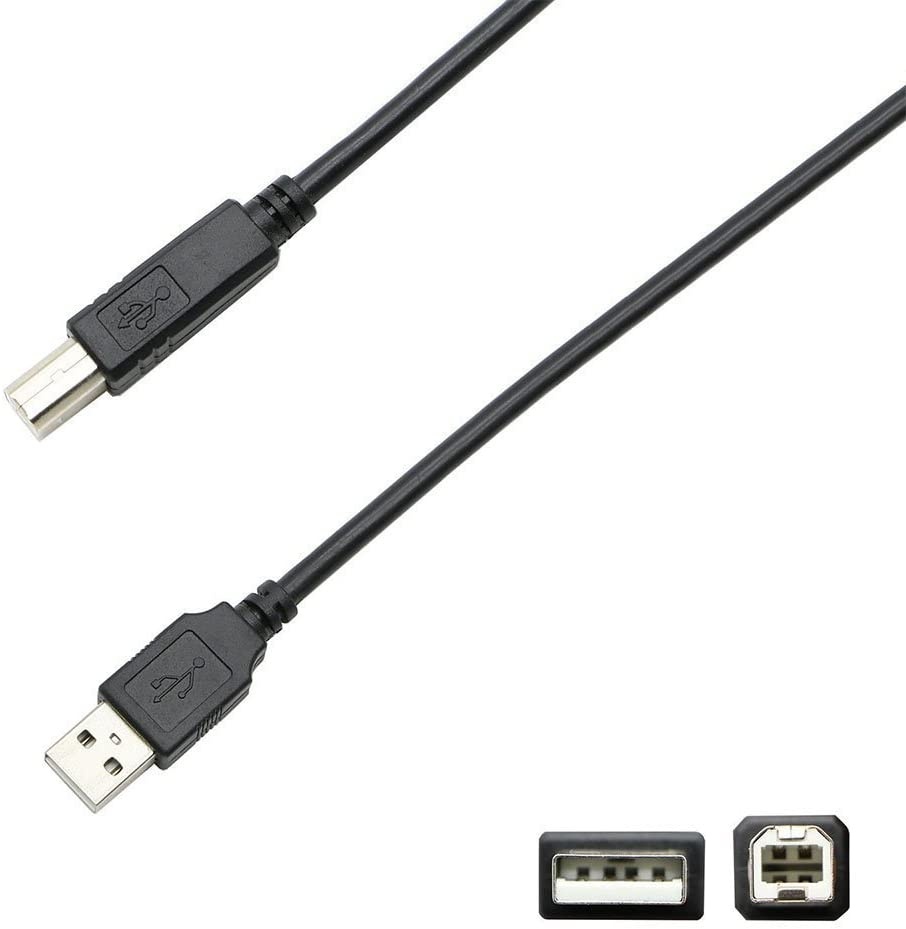 USB Printer Cable 6ft NEORTX 1.8 Meters USB 2.0 Type A Male to B Male Printer Scanner Cable Cord for Canon Pixma