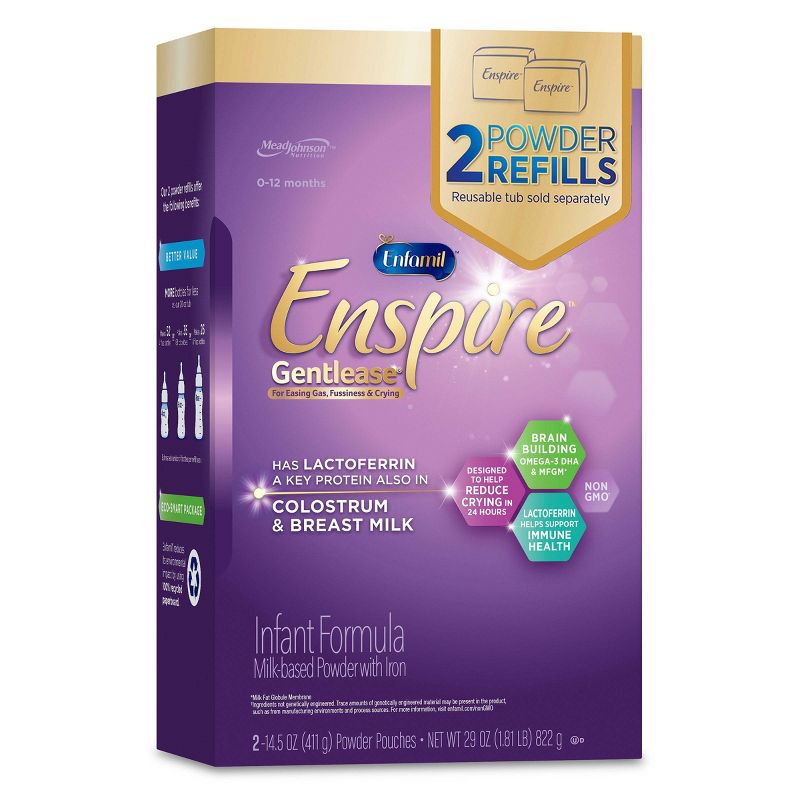 Enfamil Enspire Gentlease Infant Formula with Iron Powder - 2ct/14.5oz Each