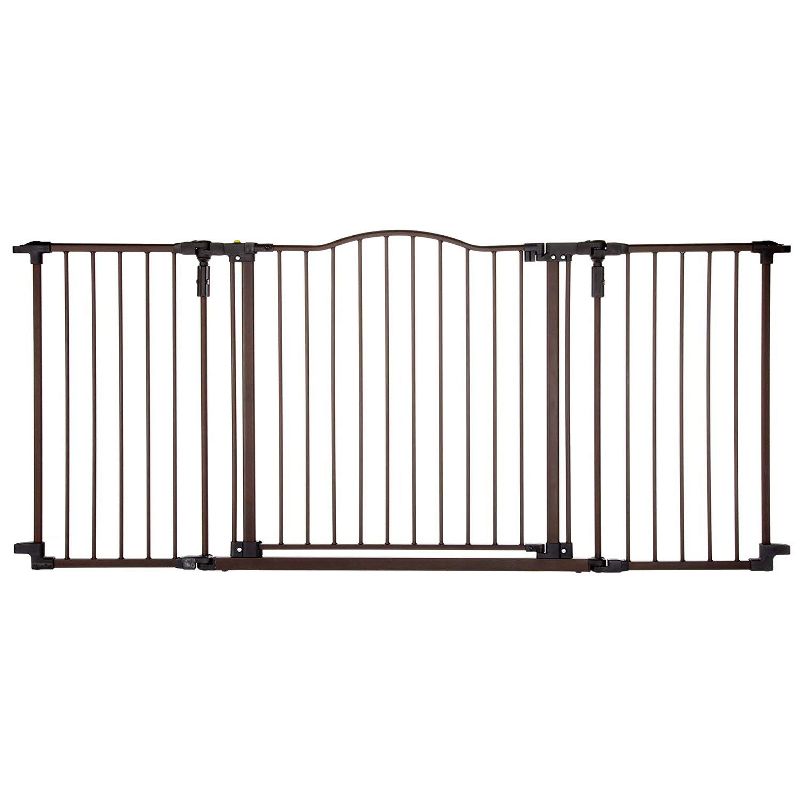 MyPet Extra Wide Windsor Arch Indoor Pet Gate, Bronze