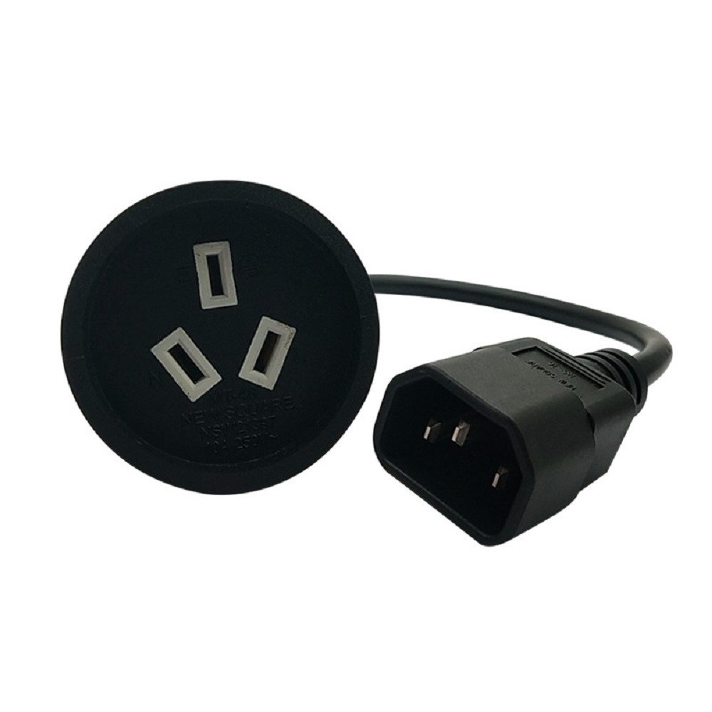 IEC 320 C14 Male Plug to SAA Australia AU 3Pin Female Power Extension Cable,Power Adapter Cord for PDU PSU USP