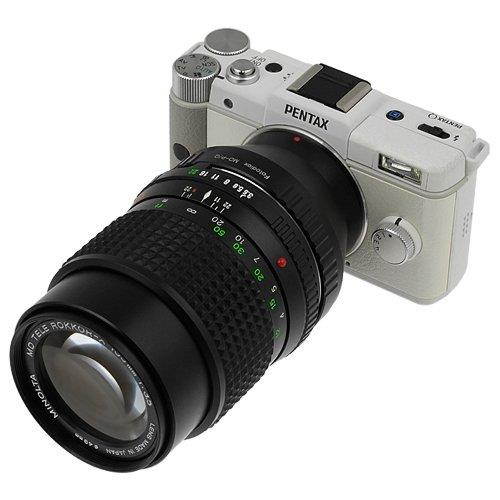 Fotodiox Lens Mount Adapter - Minolta Rokkor (SR / MD / MC) SLR Lens to Pentax Q (PQ) Mount Mirrorless Camera Bodies