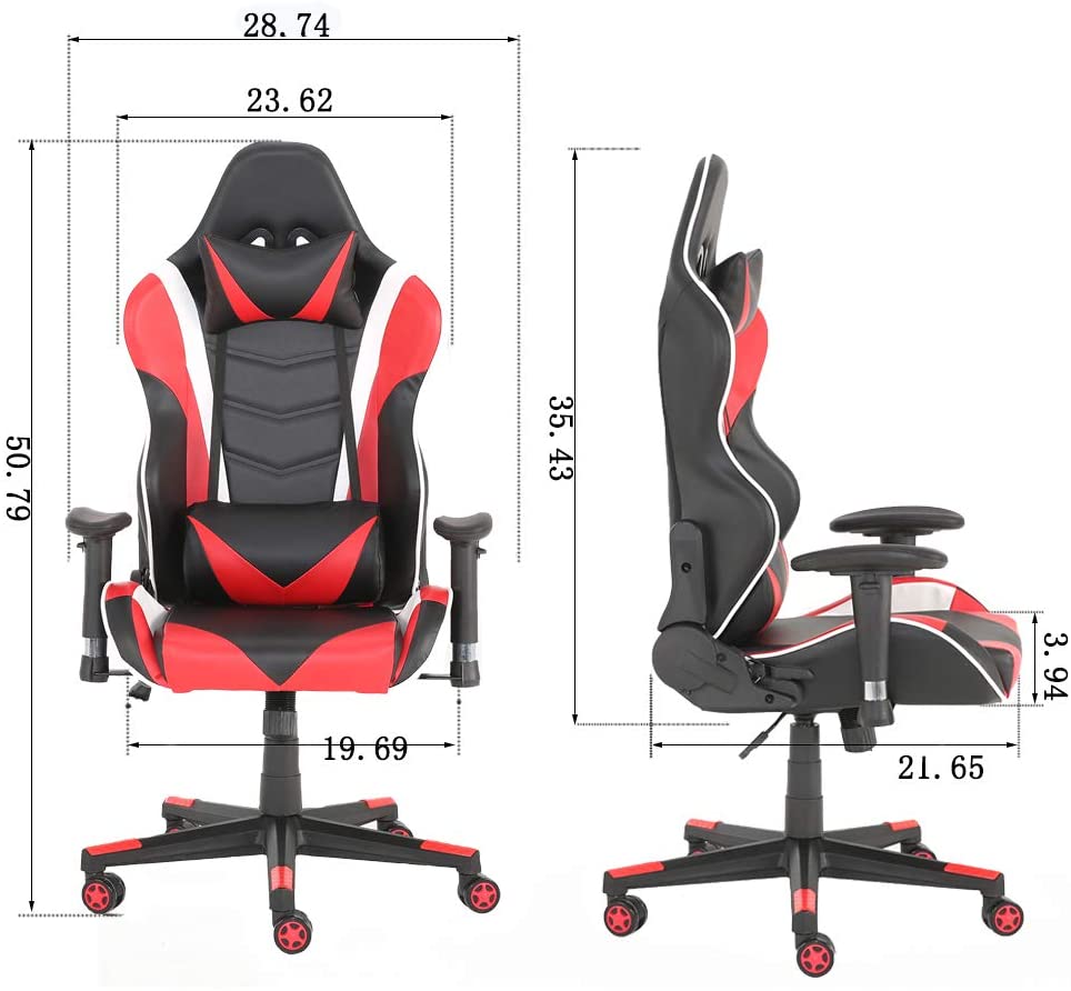 Office Chairs, Office Swivel Chairs, with headrest and Lumbar Pillow
