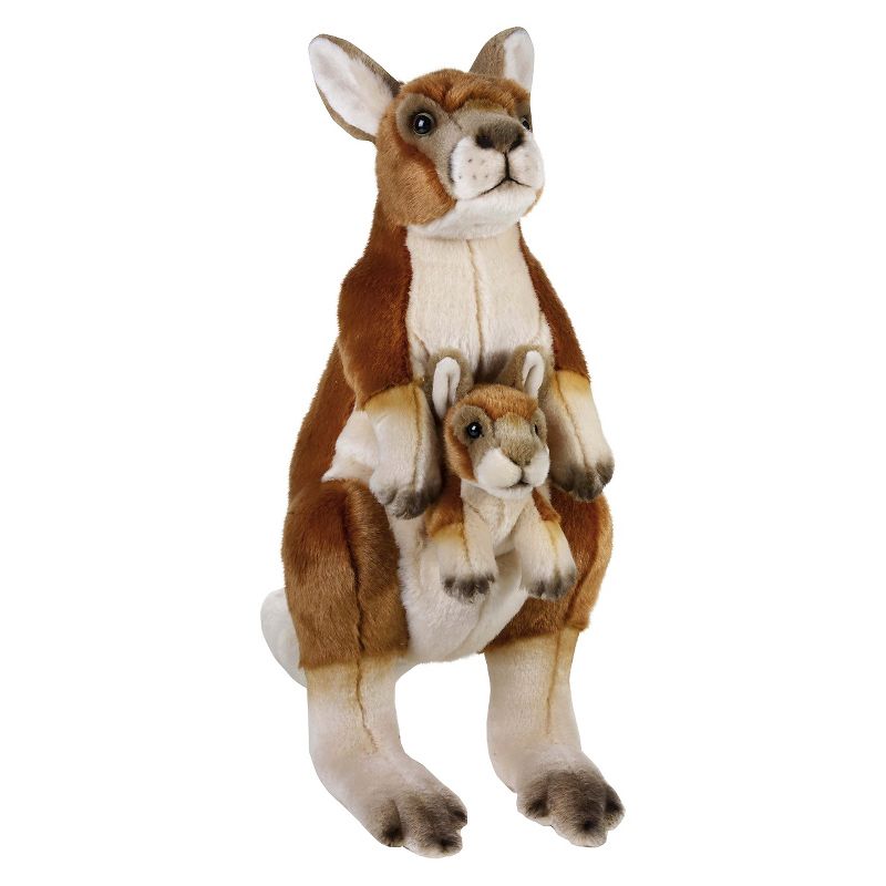 Lelly National Geographic Kangaroo with Baby Plush Toy