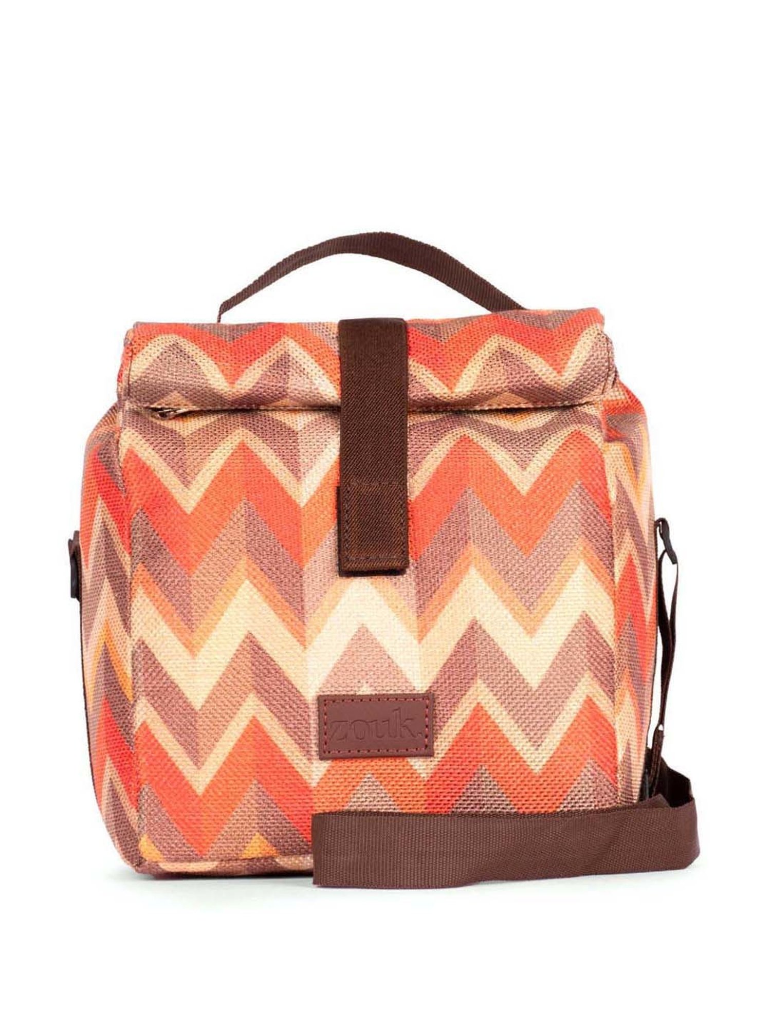 ZOUK Orange Woven Handbag