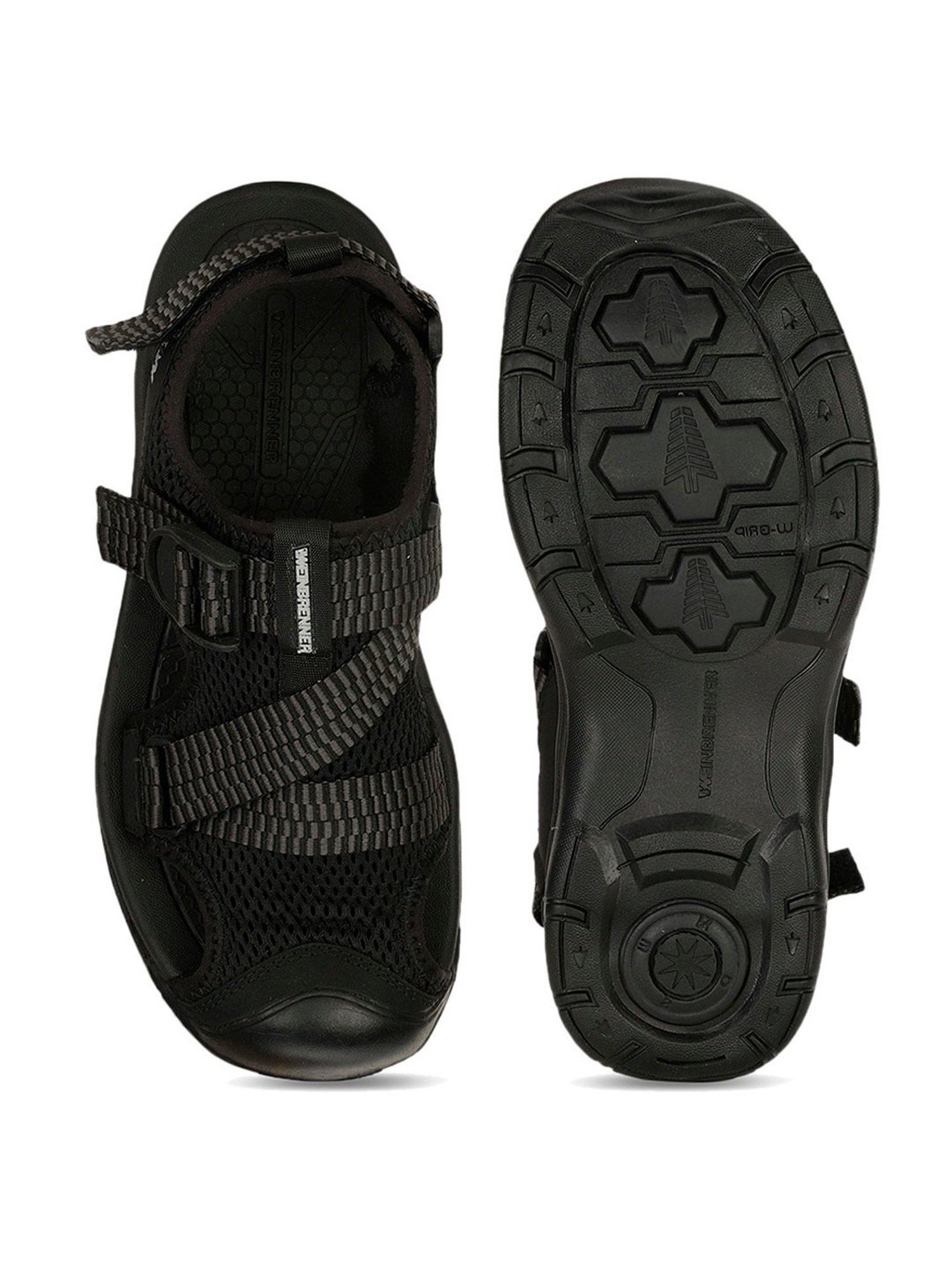 Weinbrenner by Bata Men's FOYT Black Floater Sandals