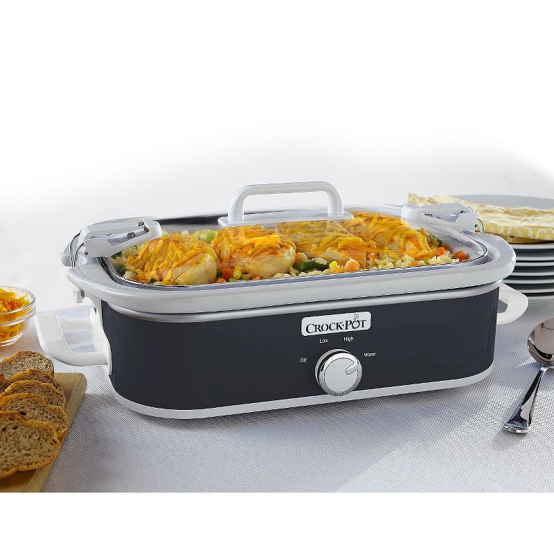 Crock-Pot 6qt Programmable Cook & Carry Slow Cooker Black SCCPVLF605-B