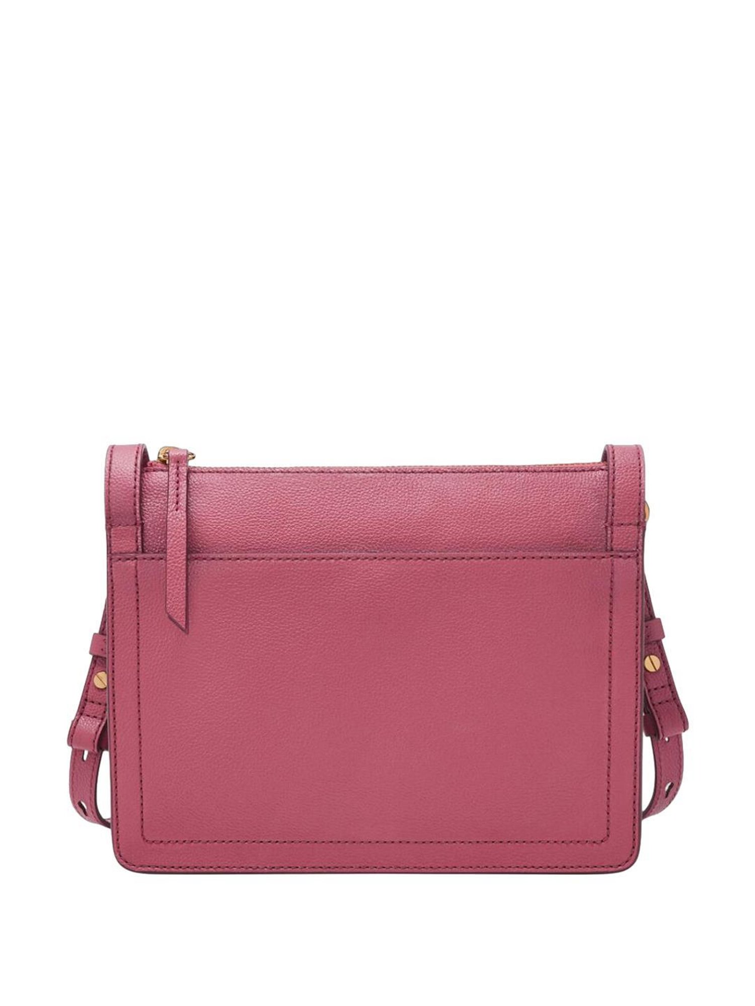 Fossil Pink Solid Sling Handbag