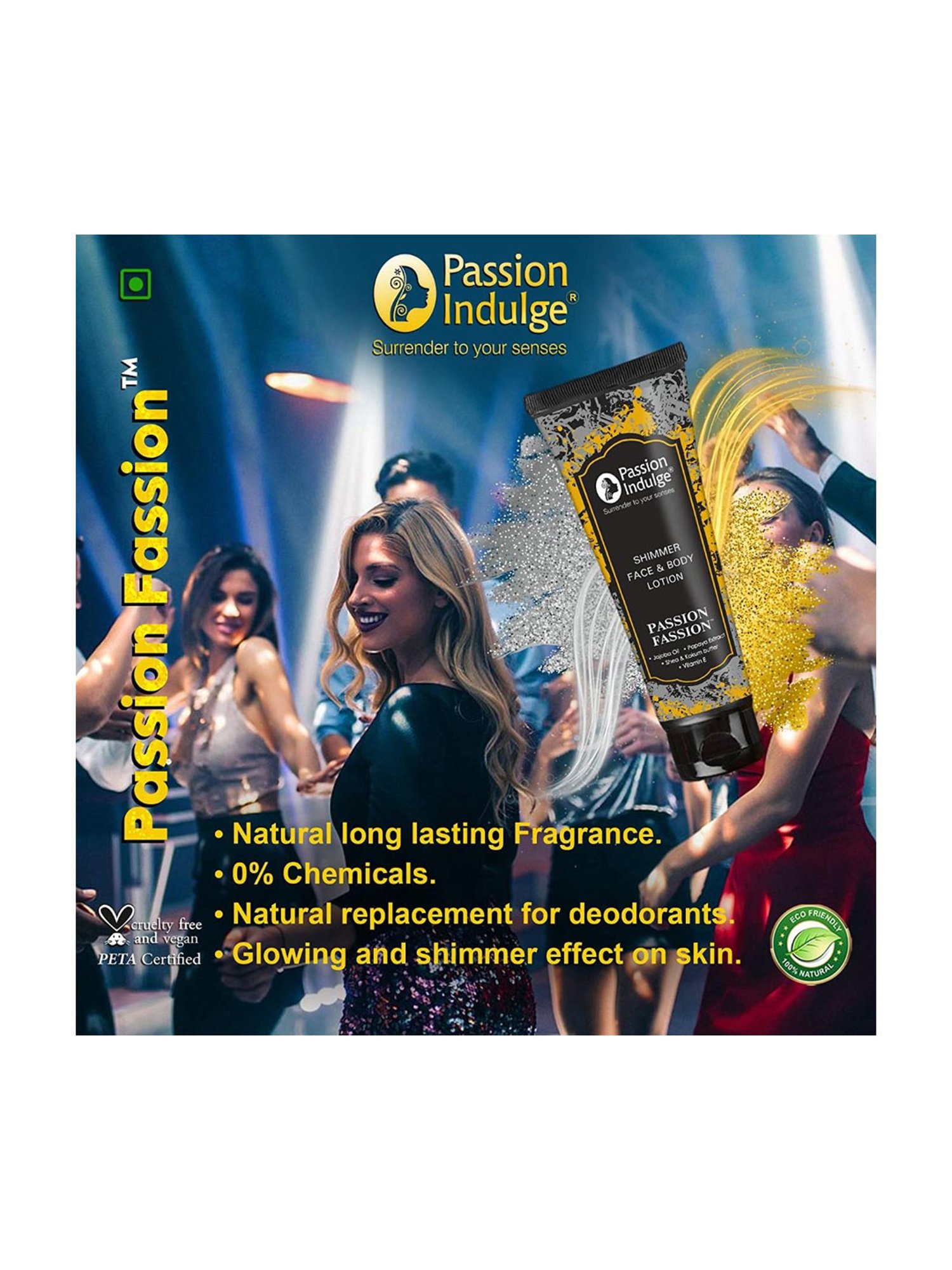 Passion Indulge Passion Fassion Face & Body Shimmer Lotion - 100 ml