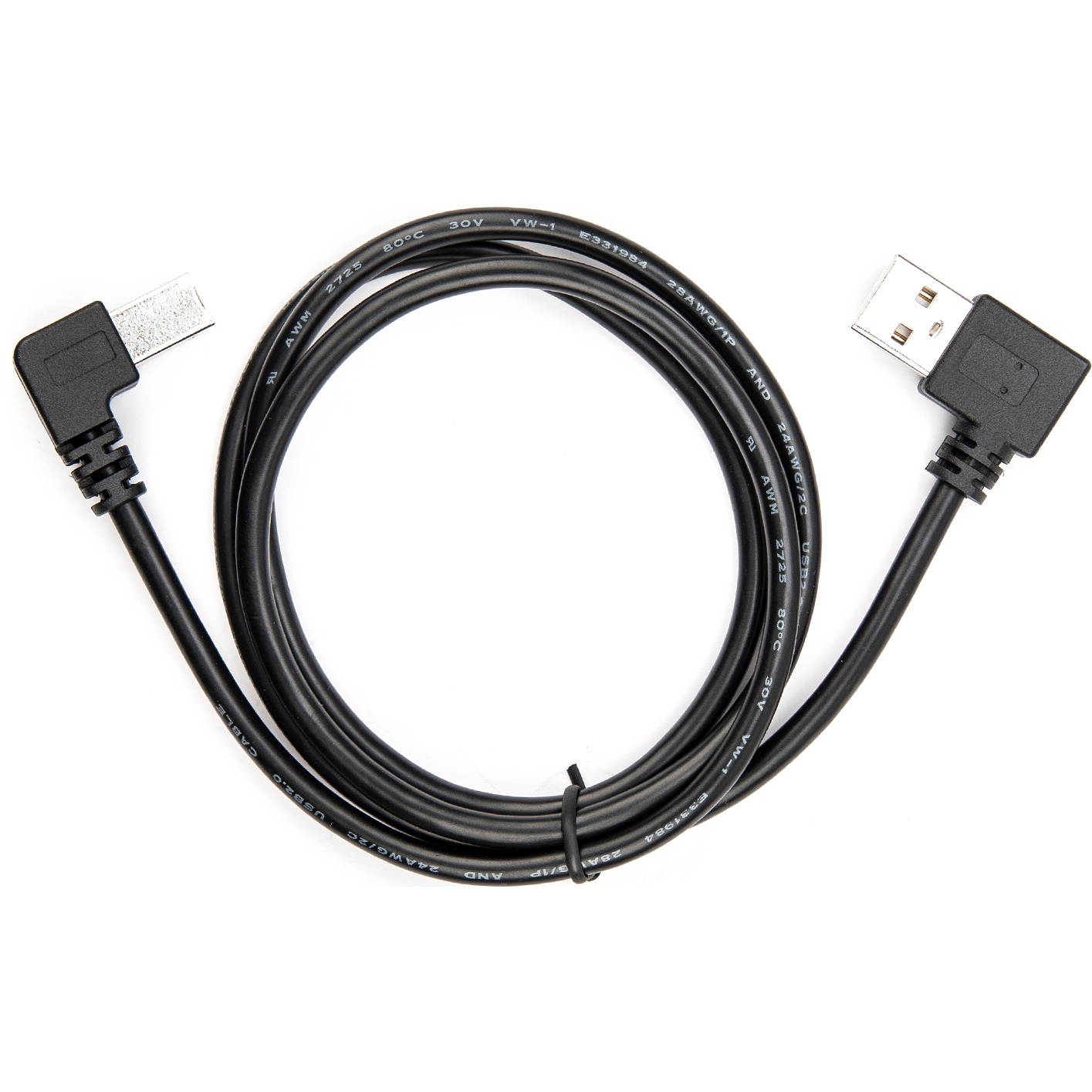 ROCSTOR Y10C223-B1 3FT USB 2.0 AB M/M 90D CABLE