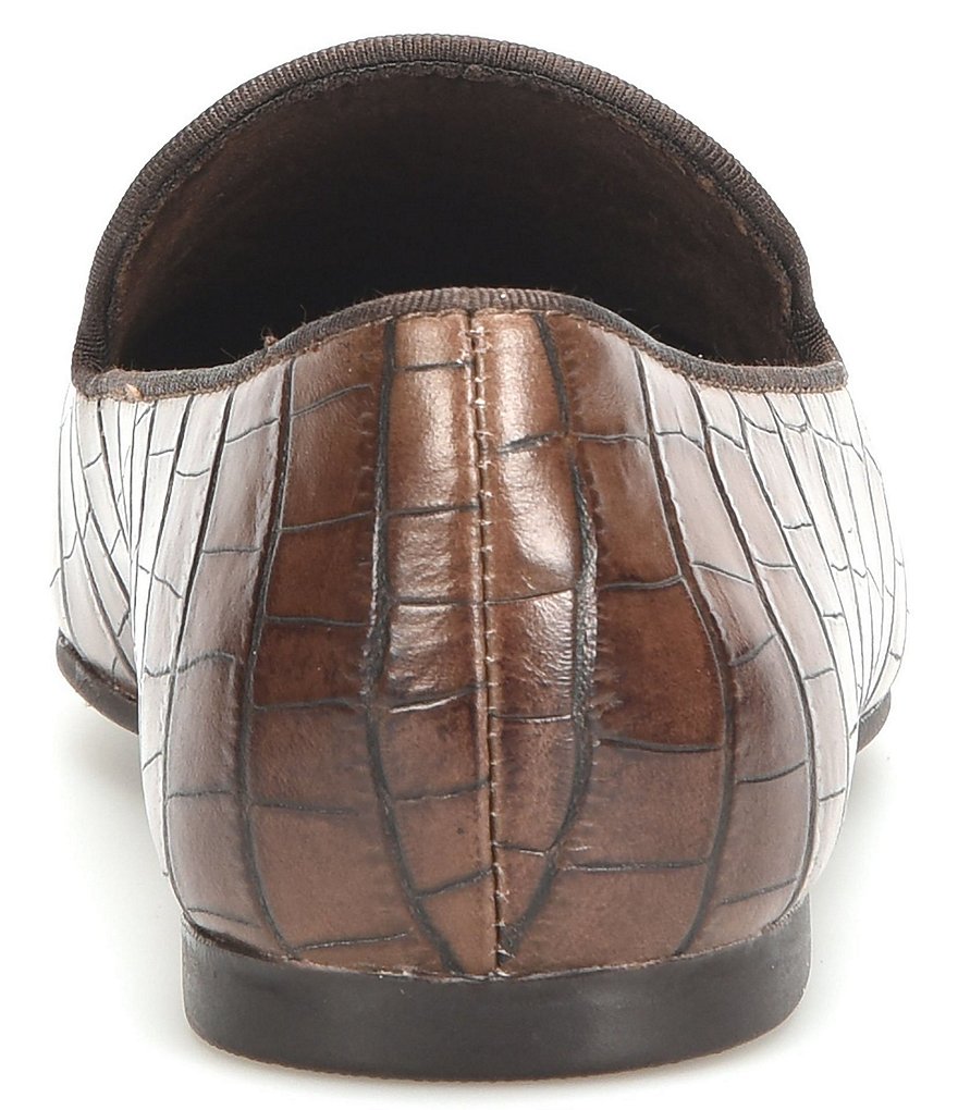 Born Belina Croco Embossed Slip-On Loafers