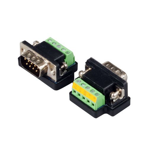 SystemBase - Converts DB9 Male Connector to 5 pin terminial block Converter, 2pcs/Pack (CS-95/M)