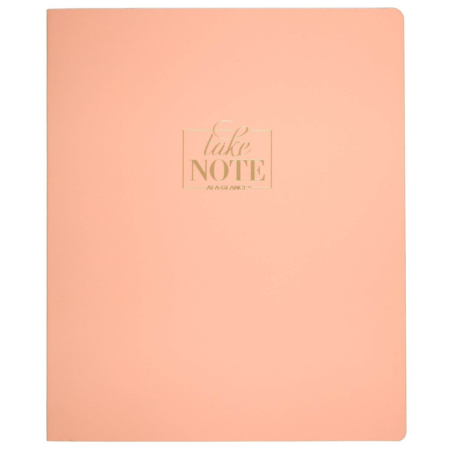 AT-A-GLANCE Notebook, 8-1/2" x 11", 80 Sheets, WorkStyle Take Chances, Coral (WS20340524)