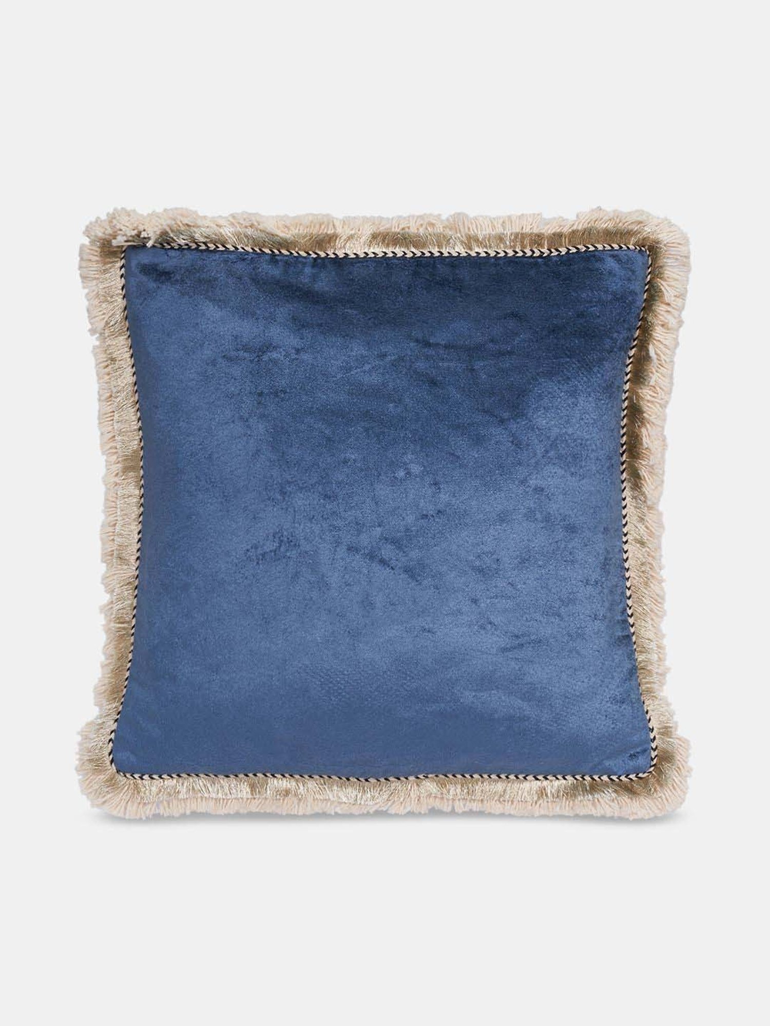 Living Scapes by Pantaloons Blue Fabric Cushion Cover