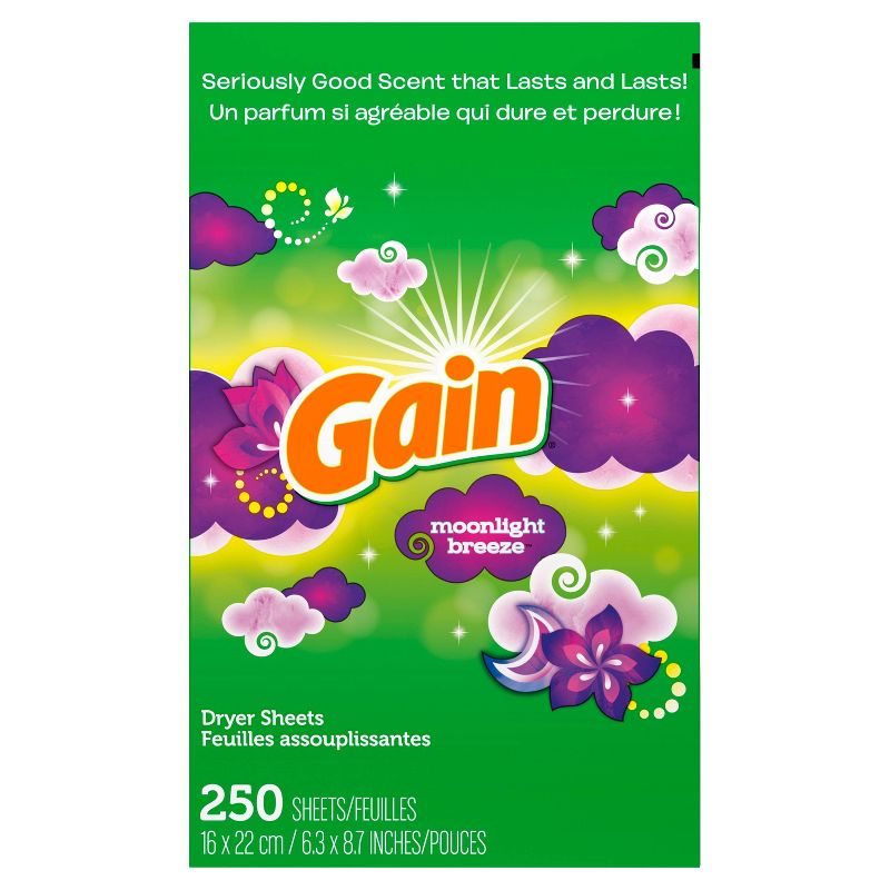Gain Moonlight Breeze Dryer Sheets - 250ct