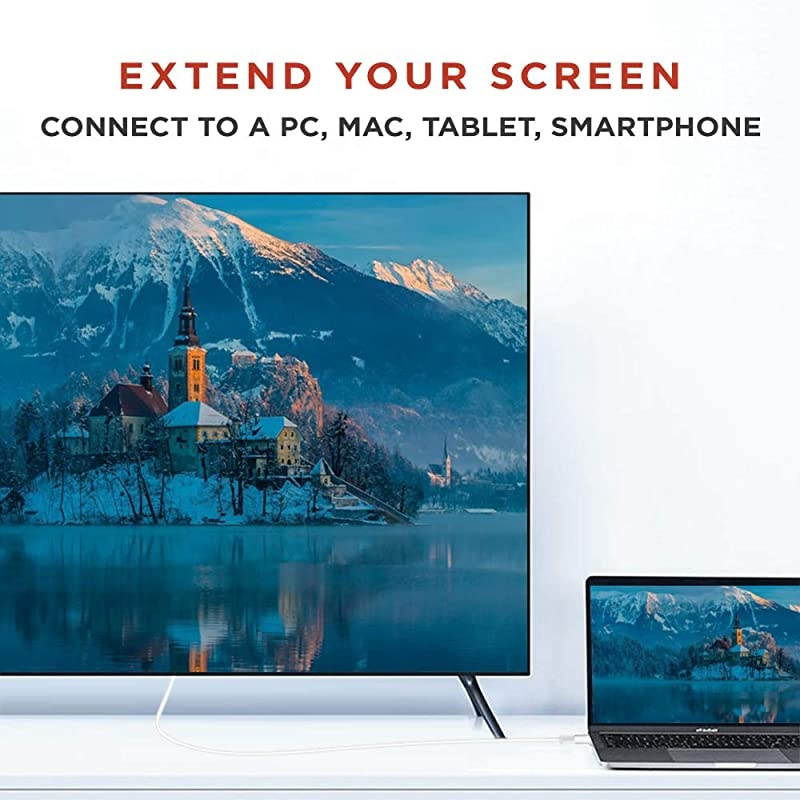 USB 31 TypeC to HDMI Adapter White 2 Pack