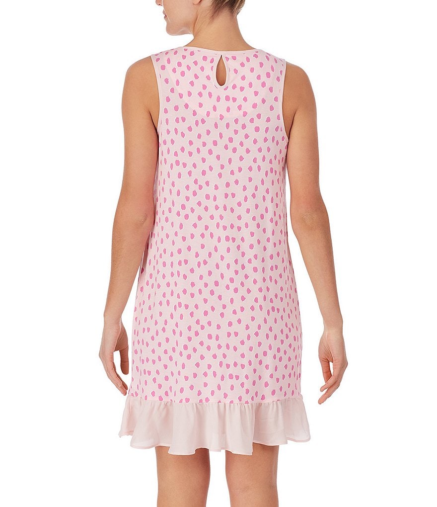 Eileen West Floral Printed Lawn Woven Short Nightgown