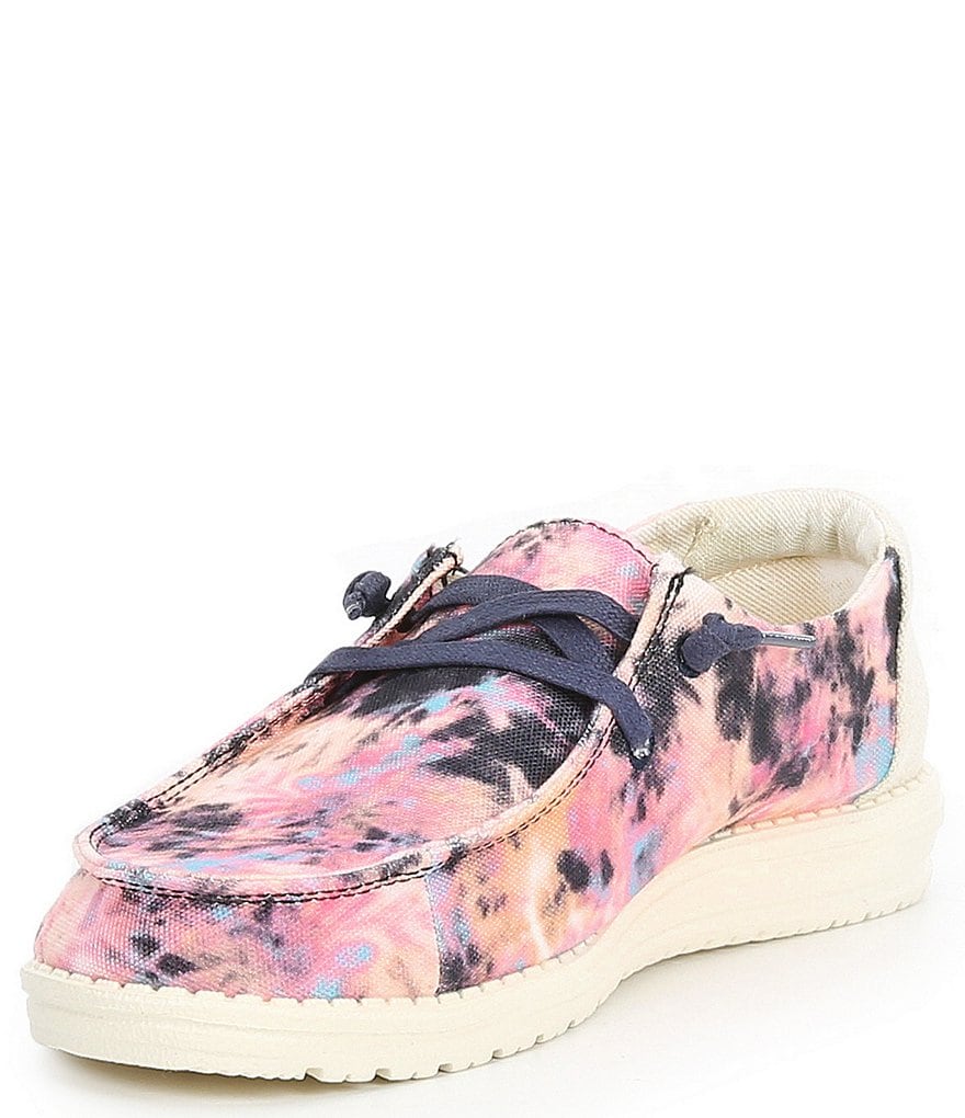 Hey Dude Women's Wendy Tie-Dye Washable Canvas Slip-Ons