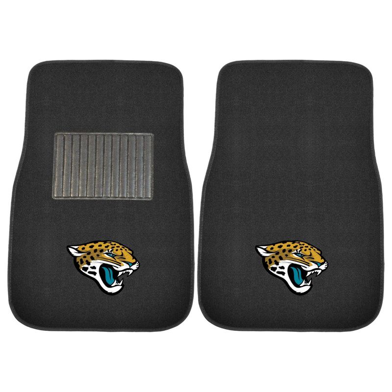 NFL Jacksonville Jaguars Embroidered Car Mat Set - 2pc