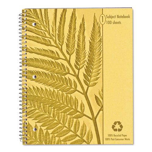 Tops 40103 Oxford Earthwise Recycled 1-Subject Notebook 100 Sheets - Printed - Wire Bound - 20 lb Basis Weight - 8.88" x 11" - White Paper - Recycled - 1 Each