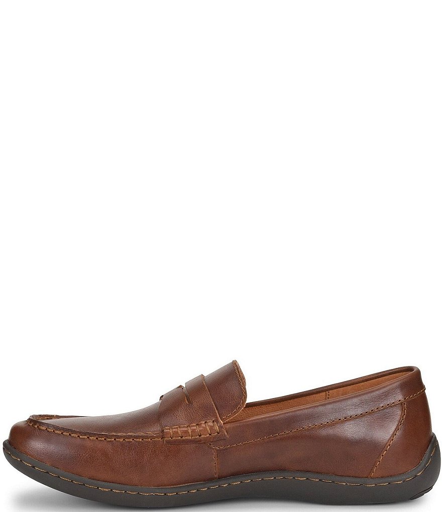 Born Men's Simon II Tan Leather Penny Loafer